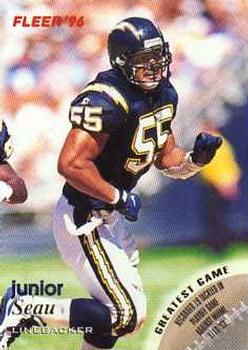 Junior Seau San Diego Chargers 1996 Fleer NFL #122
